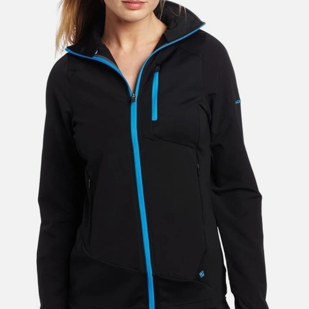 Columbia Trail‎ Twist Women's Black Ski Jacket with Blue Trim